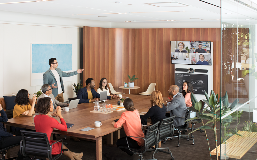 Phòng họp lớn trang bị Logitech Rally