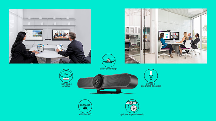 Logitech Meetup cho chất lượng Video 4k