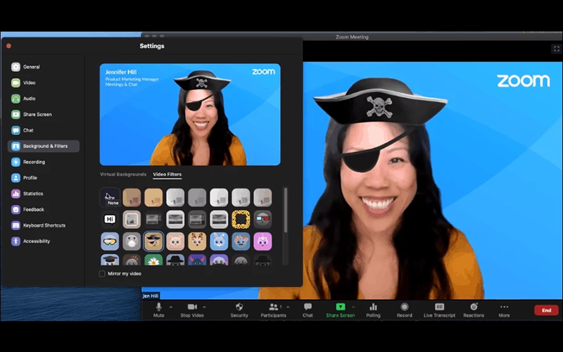 Hướng dẫn bật và sử dụng tính năng filter trên Zoom