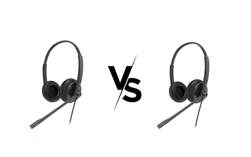 So sánh tai nghe Yealink UH34 và tai nghe Yealink YHS34