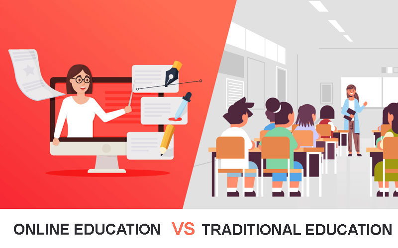 So sánh giữa đào tạo trực tuyến và đào tạo truyền thống