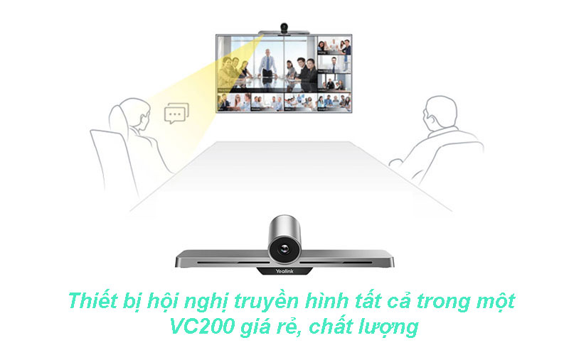 Thiết bị hội nghị truyền hình tất cả trong một VC200 giá rẻ, chất lượng