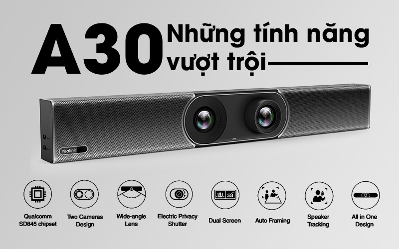 Những tính năng nổi bật của thiết bị hội nghị All-in-one MeetingBar A30