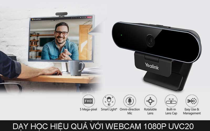 Dạy học hiệu quả hơn với Webcam 1080p giá rẻ UVC20
