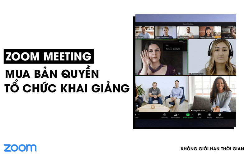 Mua phần mềm zoom bản quyền để tổ chức khai giảng năm học 2022