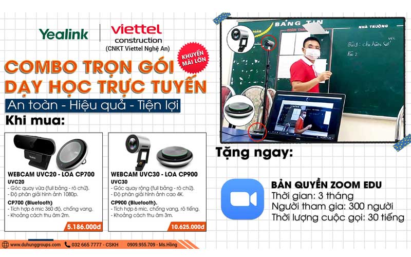 Bán Combo Dạy học trực tuyến tại Nghệ An