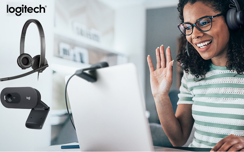 Combo Webcam và Tai nghe giá rẻ cho học tập, làm việc trực tuyến