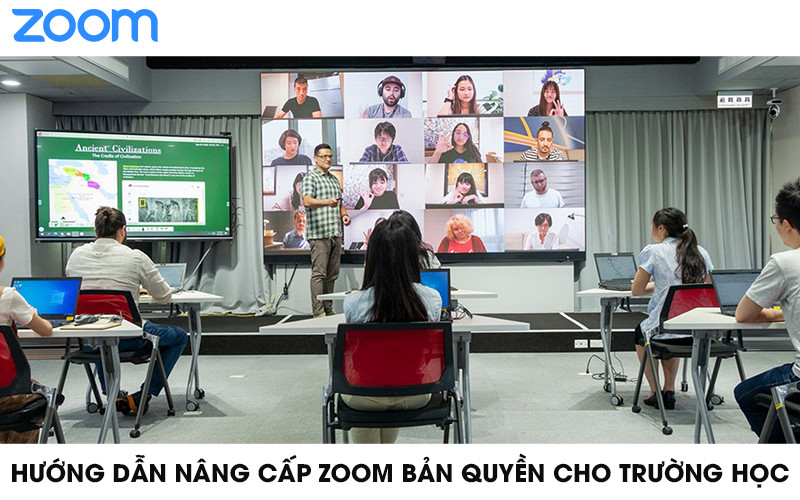 Hướng dẫn nâng cấp Zoom bản quyền cho trường học