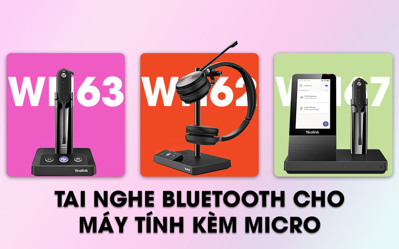 Tai nghe bluetooth cho máy tính kèm micro