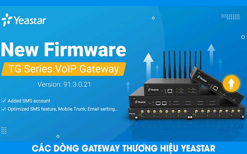 Các dòng Gateway VoIP thương hiệu Yeastar