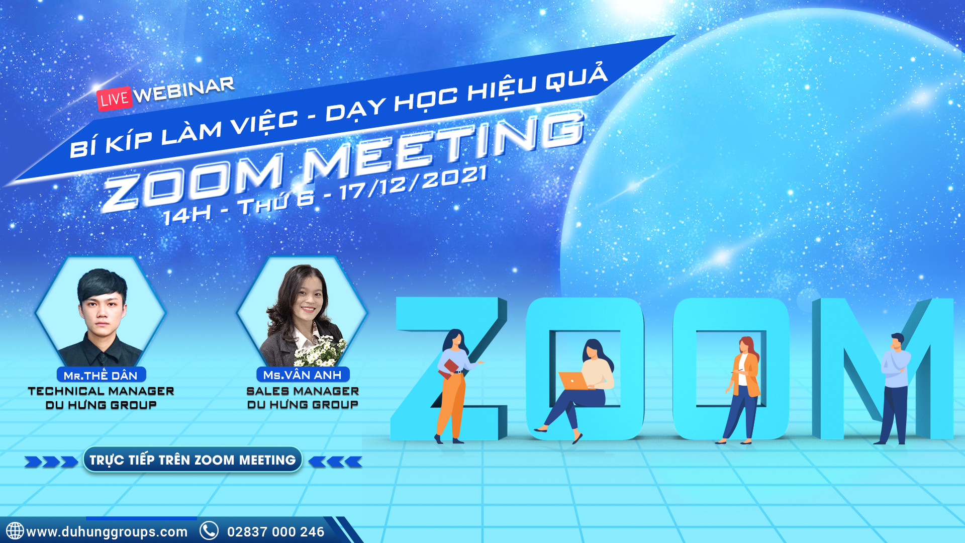 CHỈ CÒN 1 NGÀY ĐỂ THAM DỰ: WEBINAR "BÍ KÍP LÀM VIỆC, DẠY HỌC HIỆU QUẢ BẰNG ZOOM MEETING"