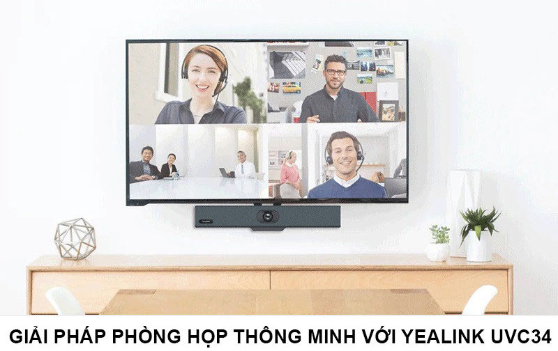 GIẢI PHÁP PHÒNG HỌP THÔNG MINH VỚI YEALINK UVC34