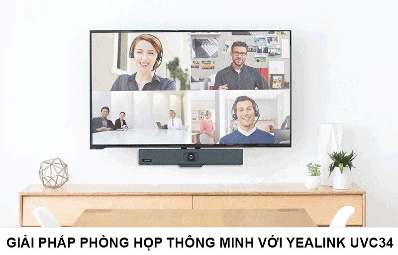 GIẢI PHÁP PHÒNG HỌP THÔNG MINH VỚI YEALINK UVC34