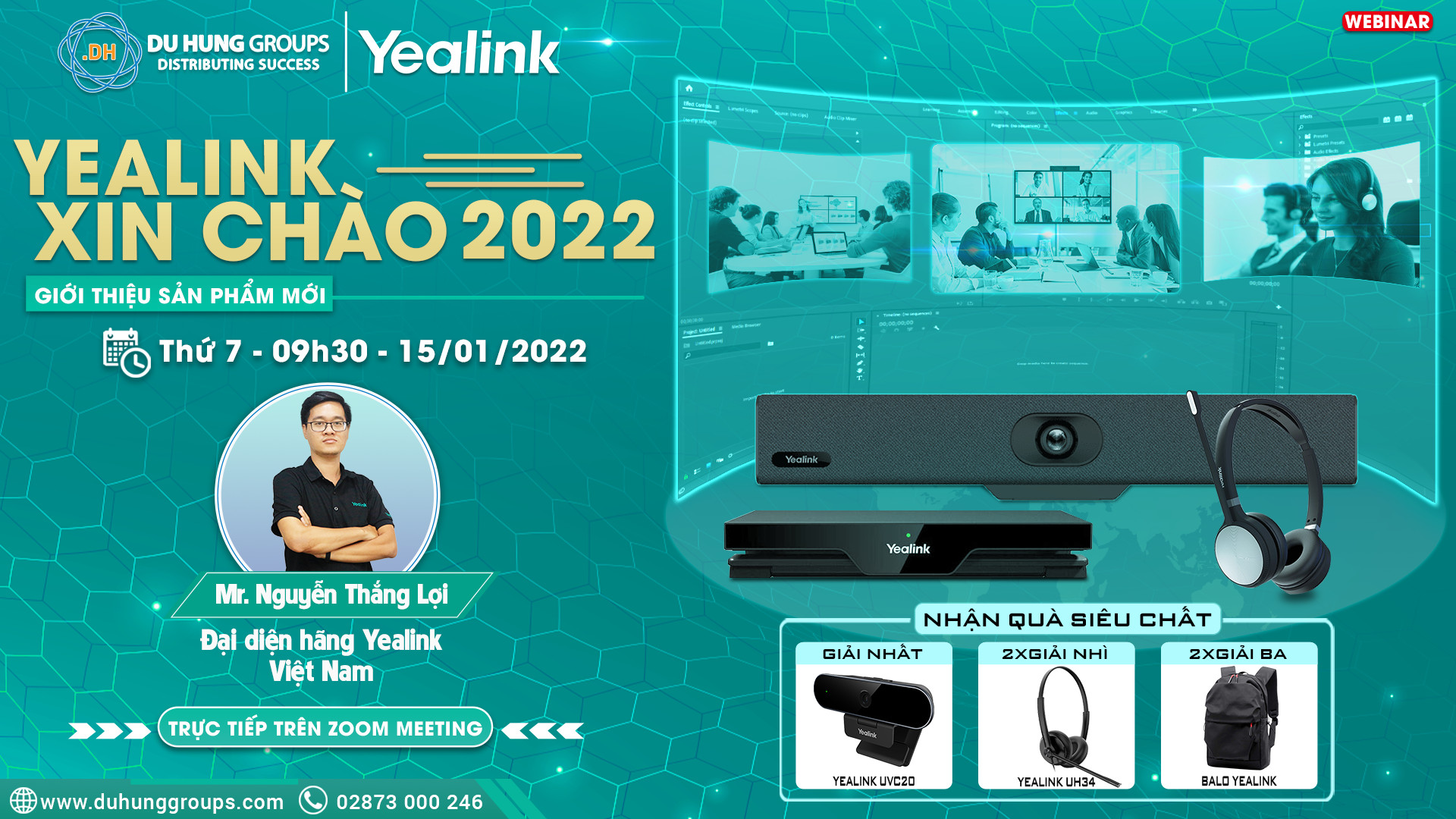 Giải pháp kết nối không dây cho máy chiếu Yealink Roomcast