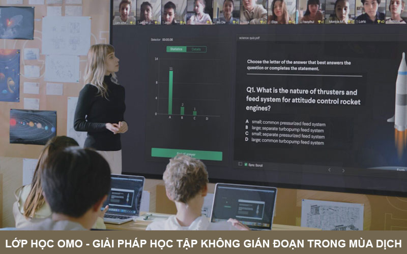 Lớp học OMO-Giải pháp học tập không gián đoạn trong mùa dịch