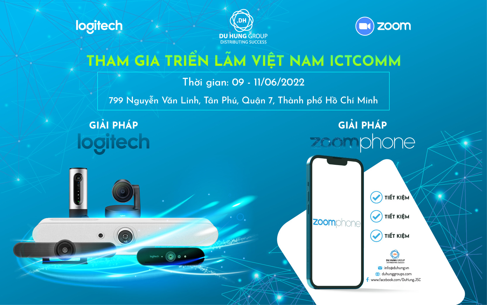 CÁC GIẢI PHÁP DU HƯNG MANG ĐẾN TẠI TRIỂN LÃM VIETNAM ICTCOMM 2022