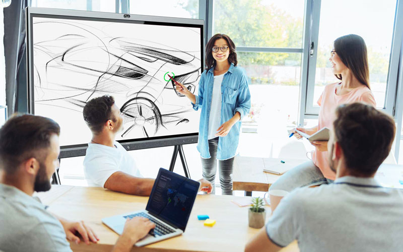 Màn hình tương tác Yealink MeetingBoard 65inch 4K cảm ứng đa điểm
