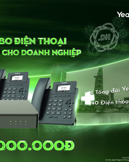 Trọn bộ tổng đài IP Yeastar S100 và 40 điện thoại Yealink SIP T30