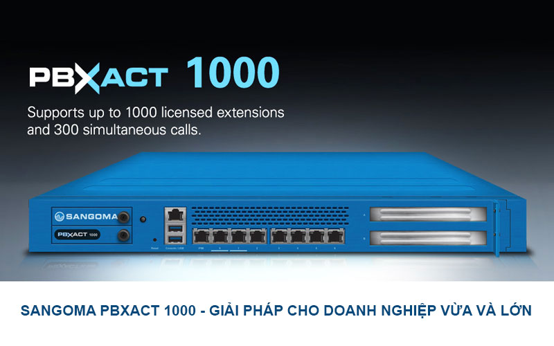 Sangoma PBXact UC 1000 - giải pháp tổng đài tối ưu cho doanh nghiệp vừa và lớn