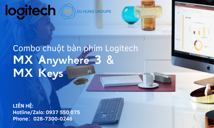 Combo chuột bàn phím Logitech MX Anywhere 3 và MX Keys
