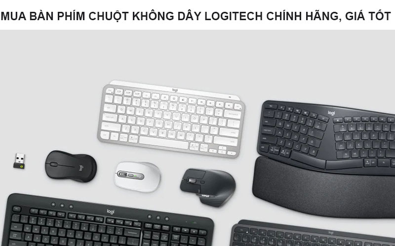 Mua bàn phím chuột không dây Logitech chính hãng, giá tốt nhất