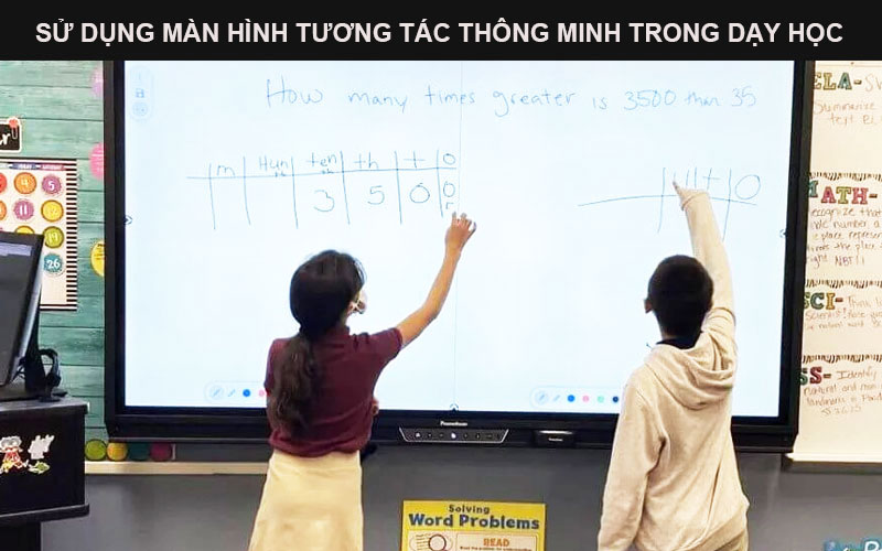 Sử dụng màn hình tương tác thông minh trong dạy học