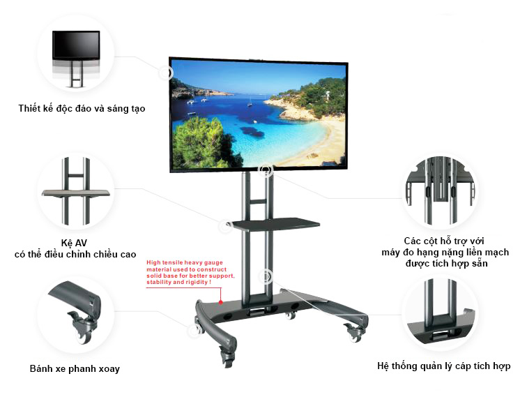 Giá treo tivi di động AVA1500