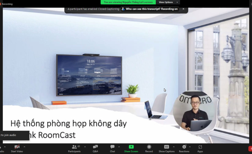 WEBINAR – GIẢI PHÁP CAMERA KHÔNG DÂY CHO PHÒNG HỌP THÔNG MINH