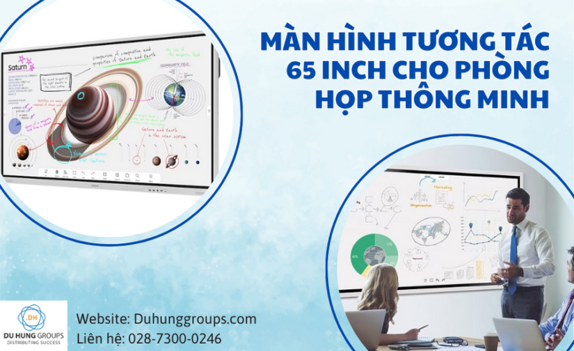 Màn hình tương tác 65 inch cho phòng họp thông minh