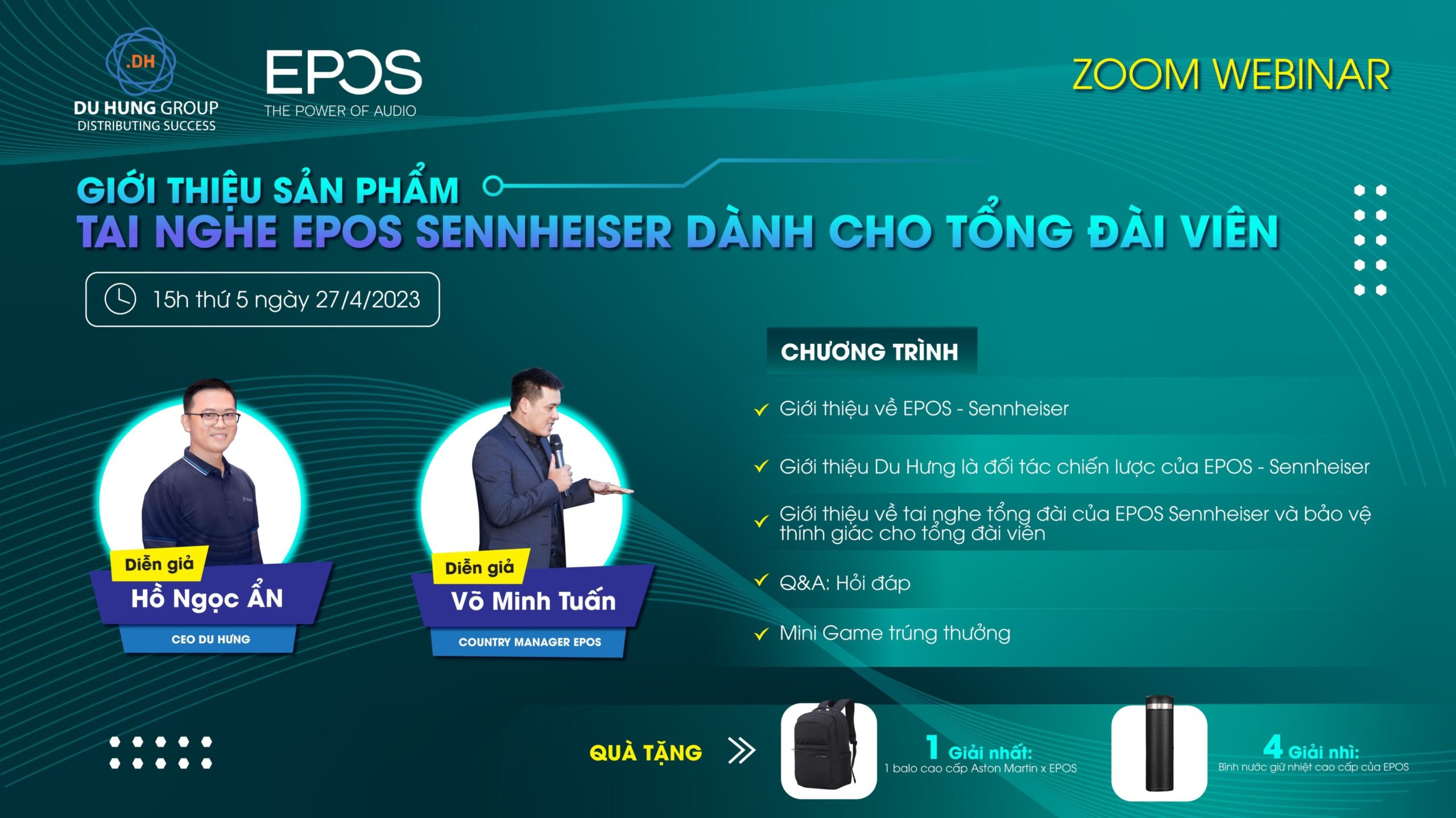 WEBINAR – GIỚI THIỆU SẢN PHẨM TAI NGHE EPOS SENNHEISER DÀNH CHO TỔNG ĐÀI VIÊN