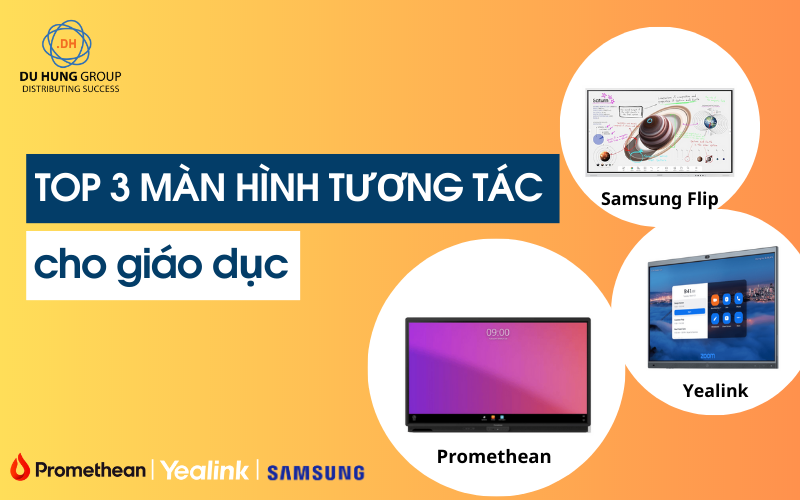 Top 3 màn hình tương tác cho giáo dục