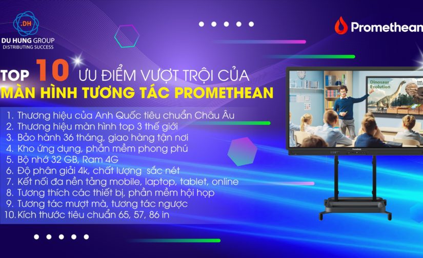 Top 10 ưu điểm của vượt trội của màn hình tương tác Promethean