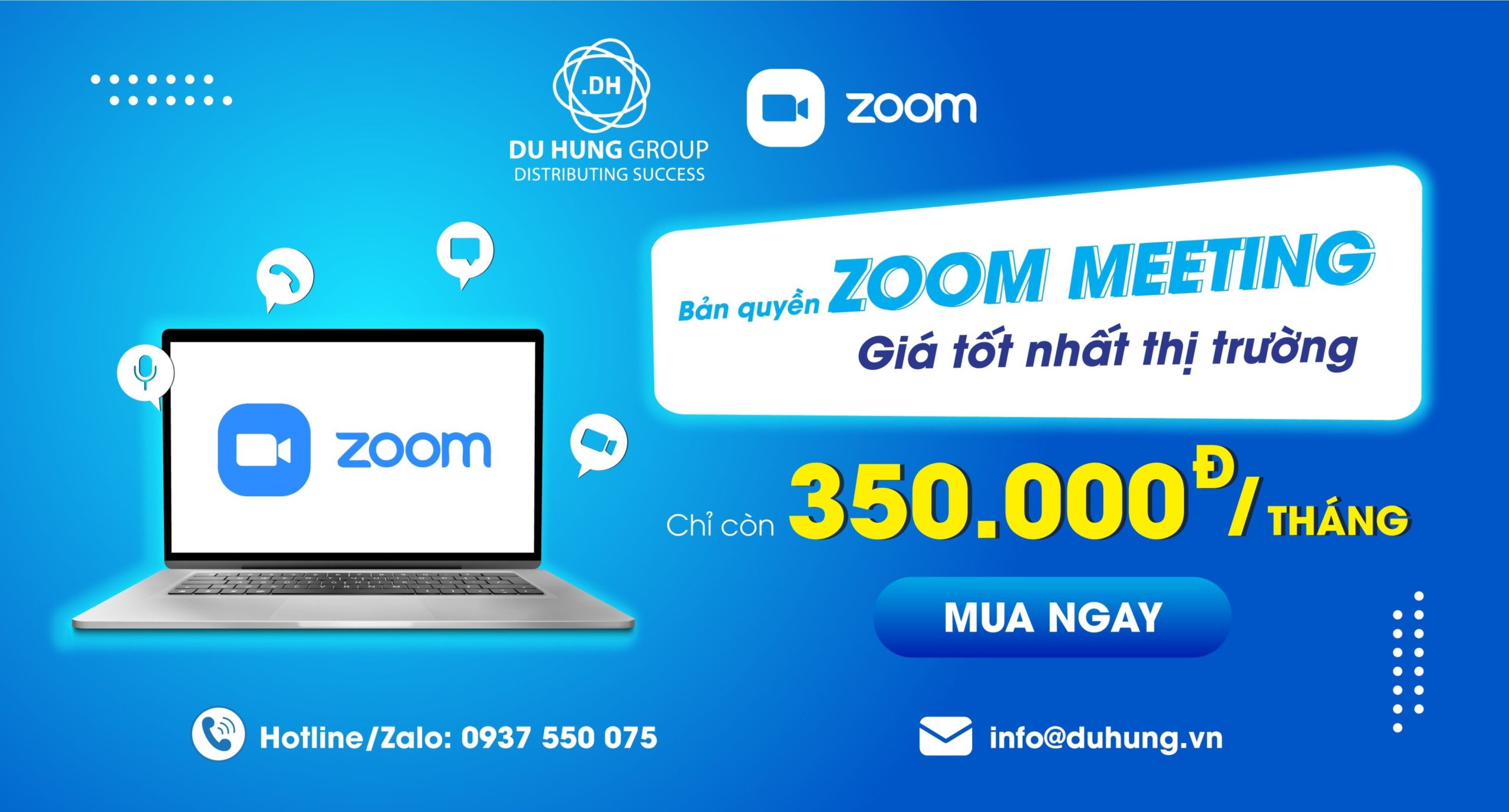 Bảng giá phần mềm Zoom Meeting chỉ 350 ngàn/ tháng