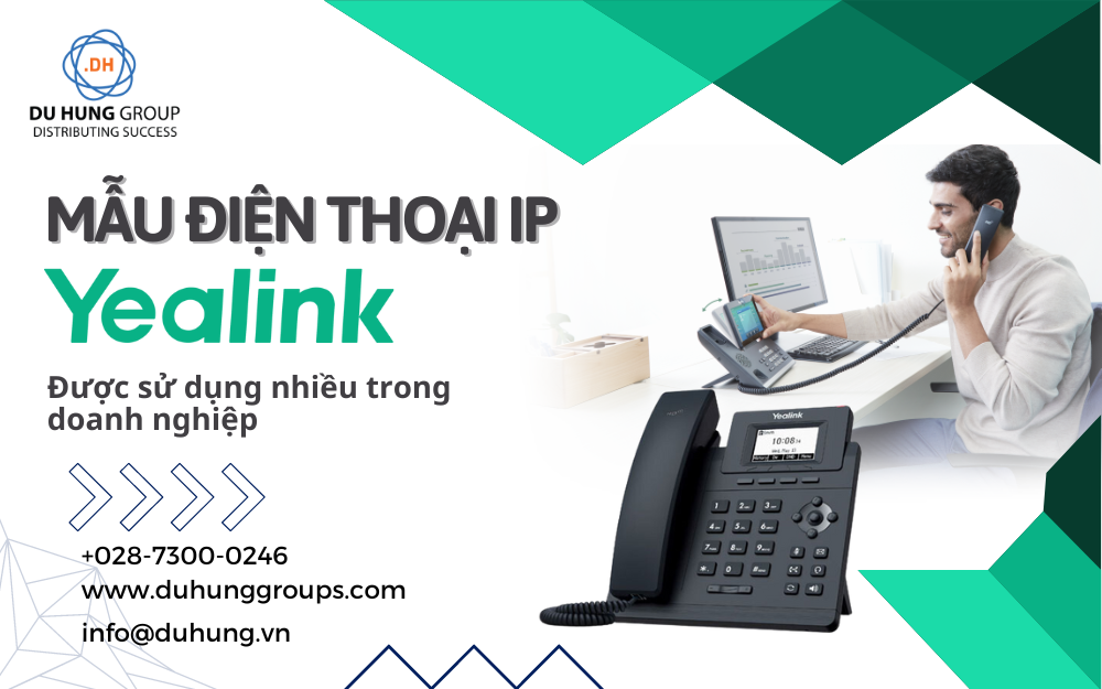 Các mẫu điện thoại IP Yealink được sử dụng nhiều trong doanh nghiệp