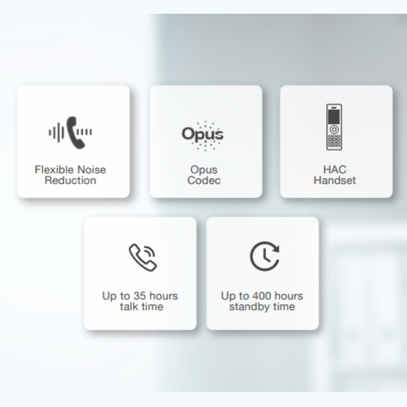 Điện thoại không dây DECT Yealink W73P