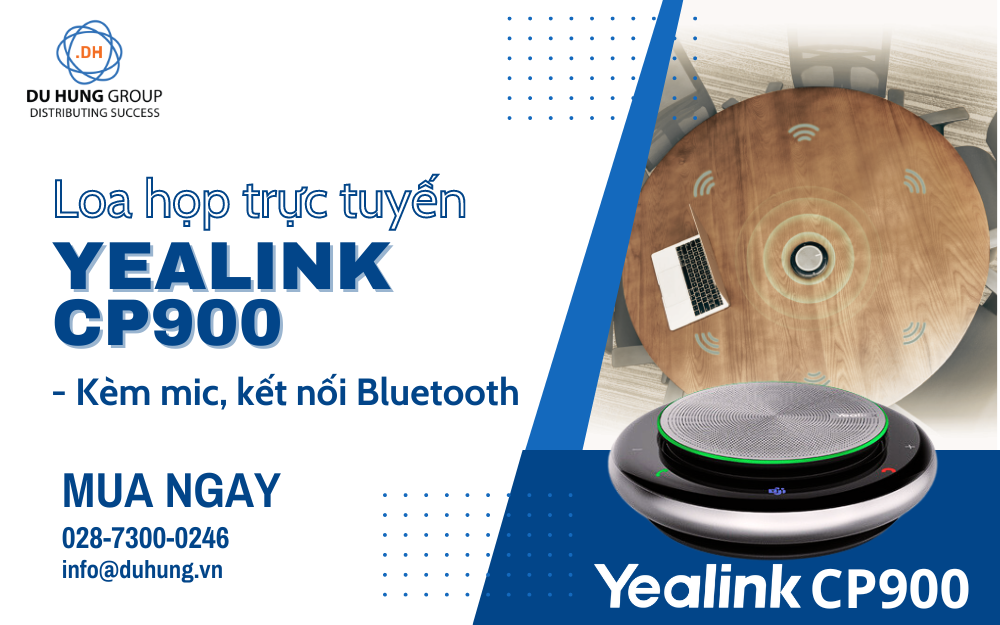 Loa họp trực tuyến Yealink CP900 - Kèm mic, kết nối Bluetooth