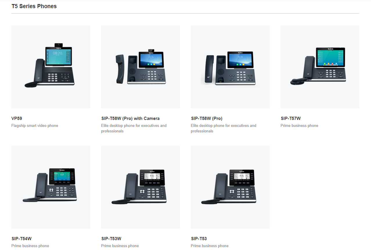 Điện thoại IP Yealink gồm những dòng sản phẩm nào?