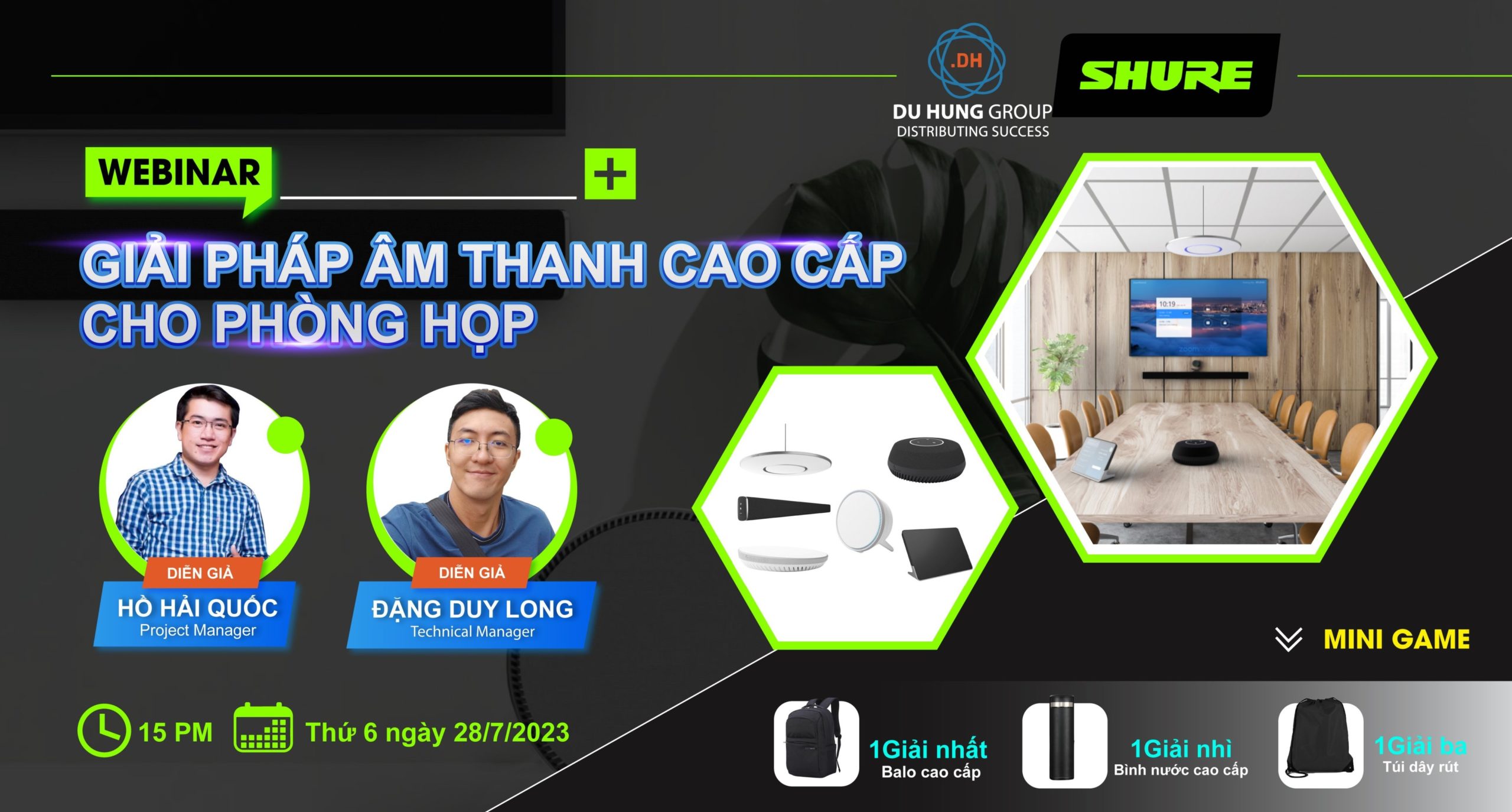 WEBINAR - GIẢI PHÁP ÂM THANH CAO CẤP CHO PHÒNG HỌP