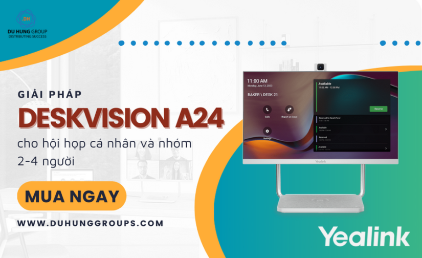 DeskVision A24 giải pháp hiệu quả cho hội họp cá nhân và nhóm 2-4 người
