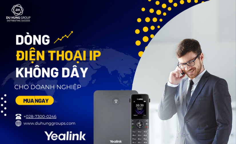 Dòng điện thoại VoIP không dây cho doanh nghiệp