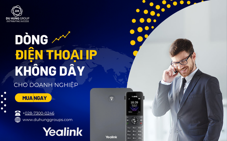 Dòng điện thoại VoIP không dây cho doanh nghiệp