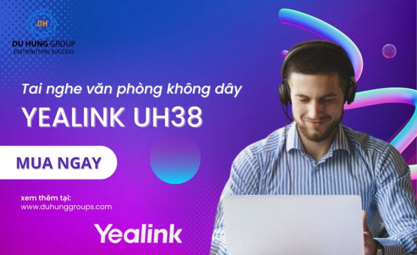 Tai nghe văn phòng không dây Yealink UH38