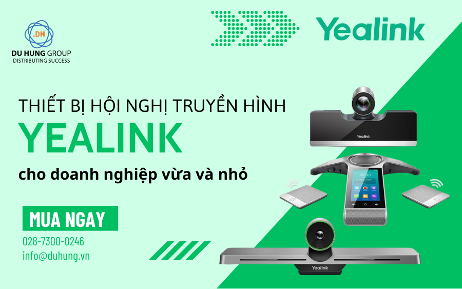 Thiết bị hội nghị truyền hình Yealink cho doanh nghiệp vừa và nhỏ