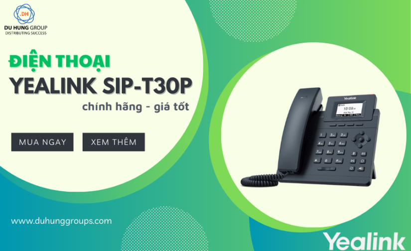 Điện thoại yealink sip-t30p chính hãng, giá tốt