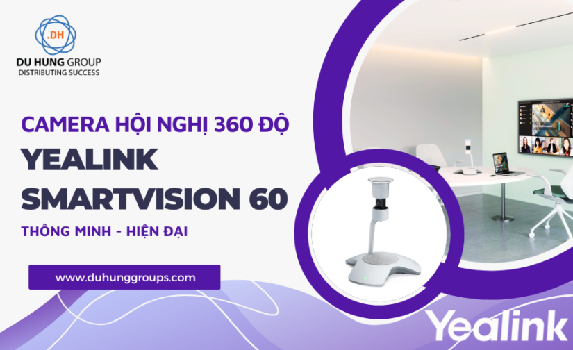 Camera hội nghị 360 độ Yealink SmartVision 60 – Thông minh, hiện đại