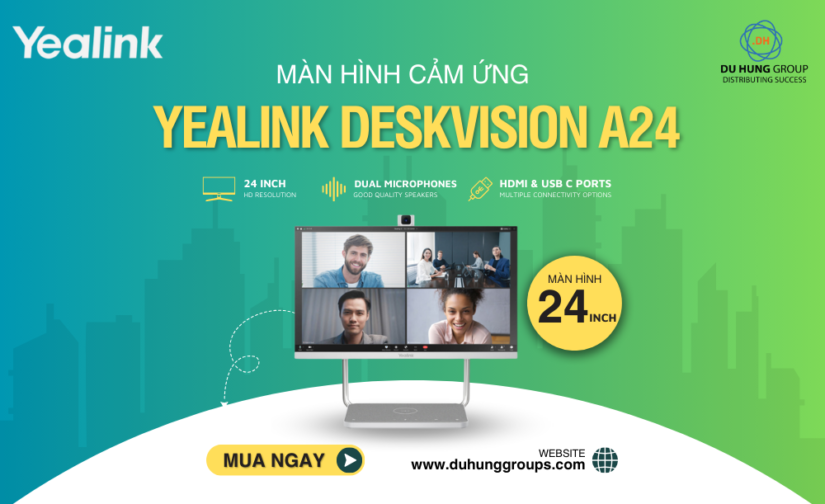 Màn hình cảm ứng 24 inch Yealink DeskVision A24