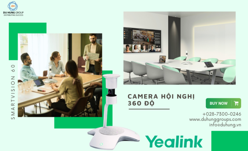 Mẫu Camera hội nghị 360 độ chất lượng tốt, đáng mua