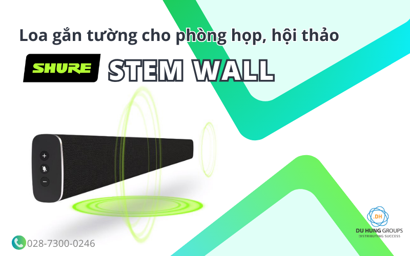 Loa gắn tường cho phòng họp Shure Stem Wall