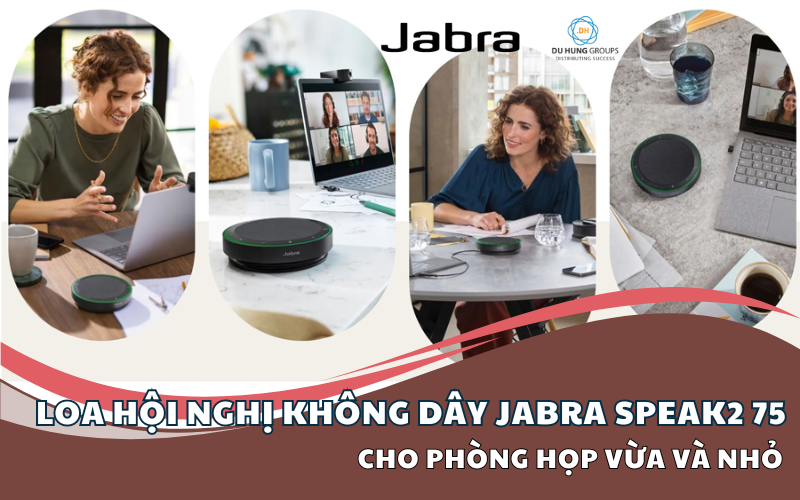 Loa hội nghị không dây Jabra Speak2 75 cho phòng họp vừa và nhỏ