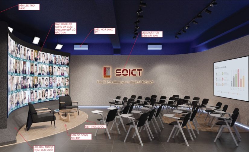 THIẾT KẾ GIẢI PHÁP PHÒNG STUDIO CHO TRƯỜNG HỌC